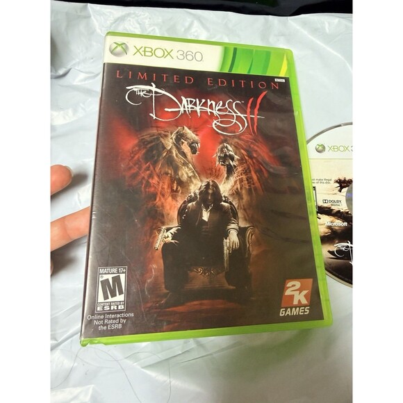 001-024 Xbox 360 The Darkness II Limited Edition (Microsoft Xbox360, 2012 Game - Picture 2 of 6